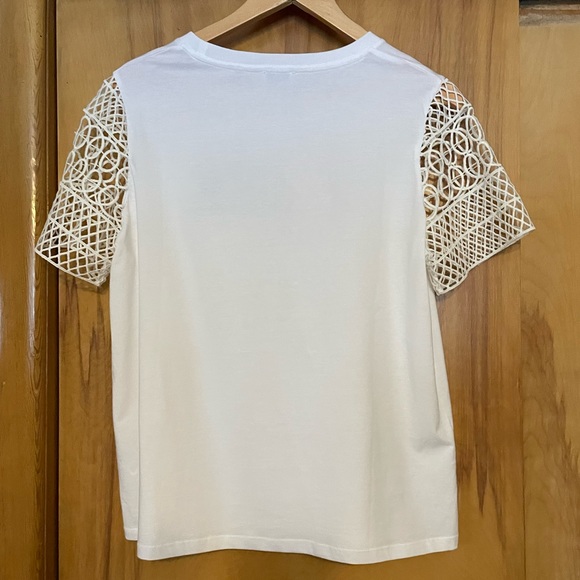 RIVER ISLAND NWOT WHITE T-SHIRT US 12P UK SZ 16 PETITE - Picture 5 of 7